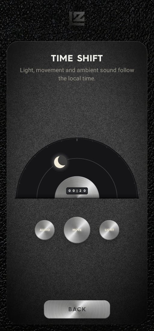 Time Shift screen